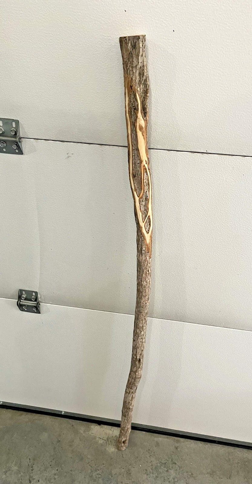 Diamond Willow Cane (You Carve 💎s): 46″ Walking Stick, Twisted wood, Colorful