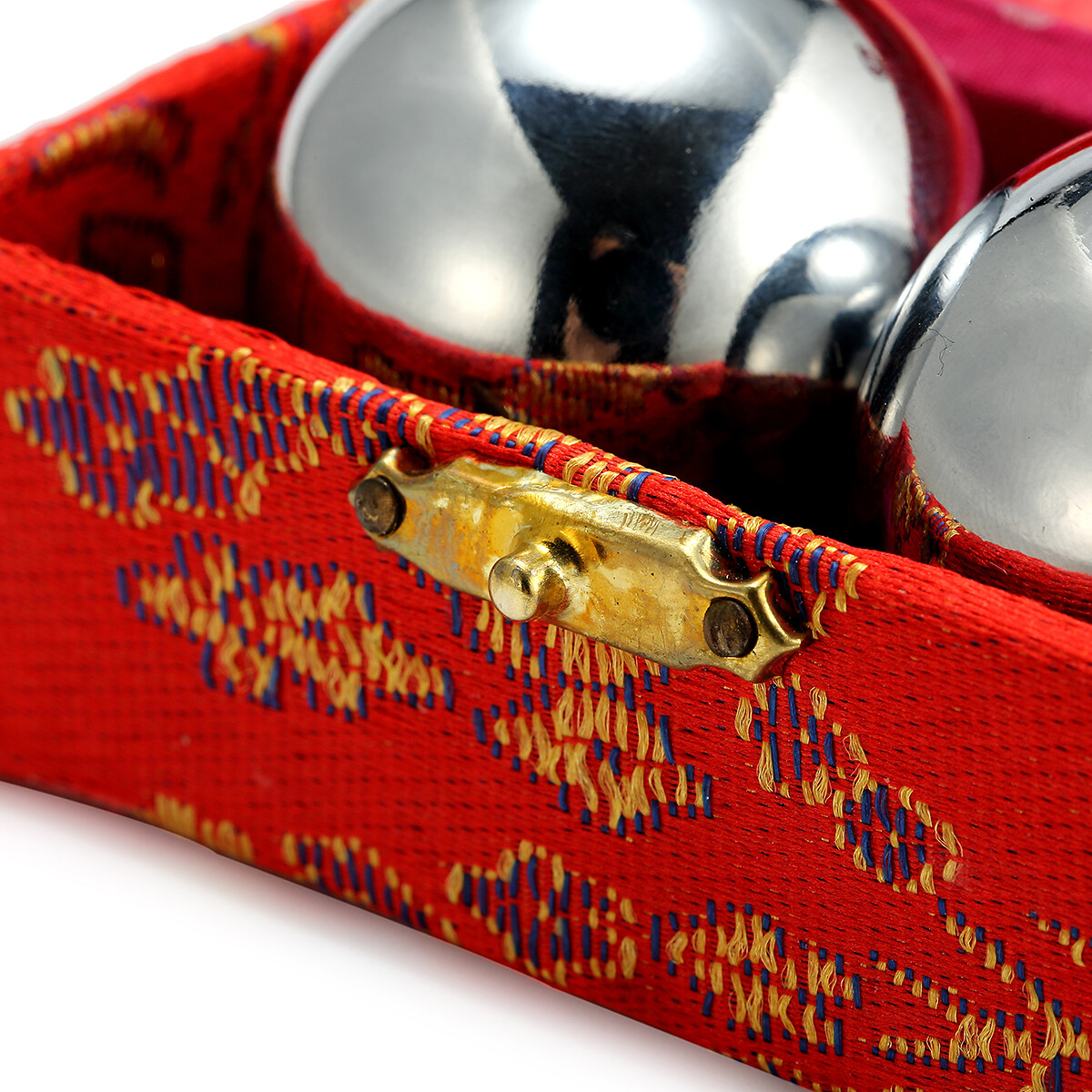 2x 38mm Chinese Baoding Balls Health Hand Exercise Stress Relaxation Therapy