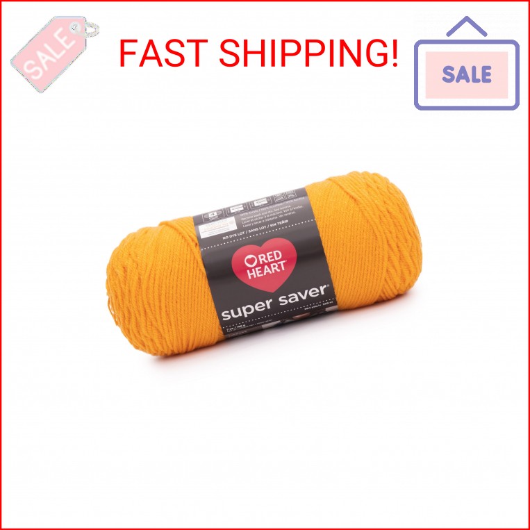 RED HEART Super Saver yarn, Saffron