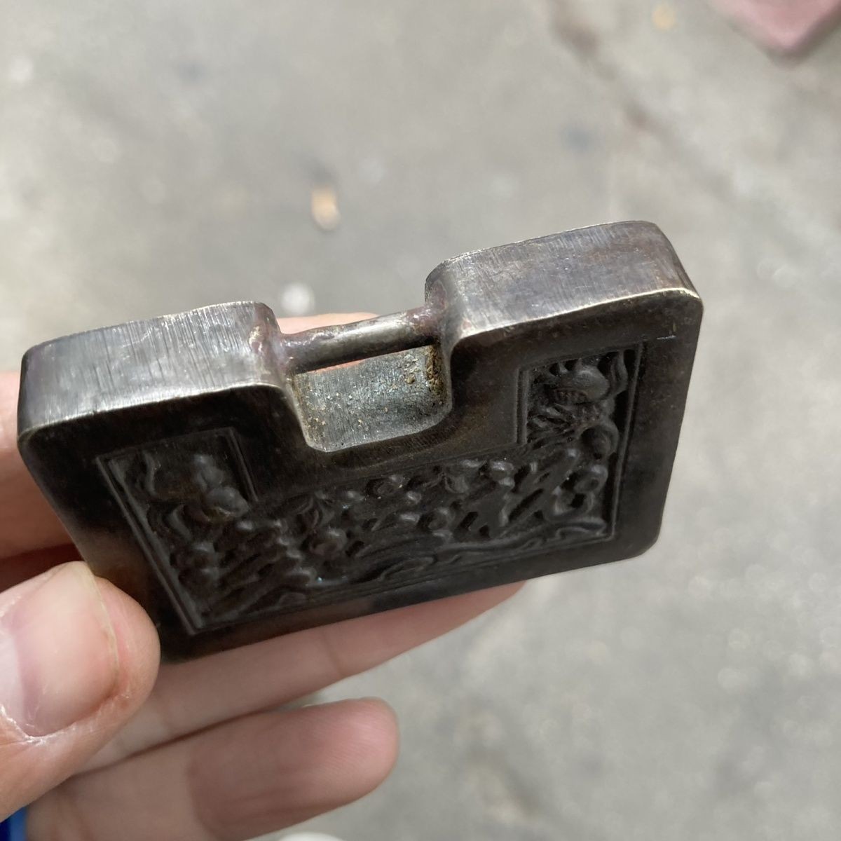 Vintage Style Brass Longevity Lock Pendant Antique Style Copper Lock Plate