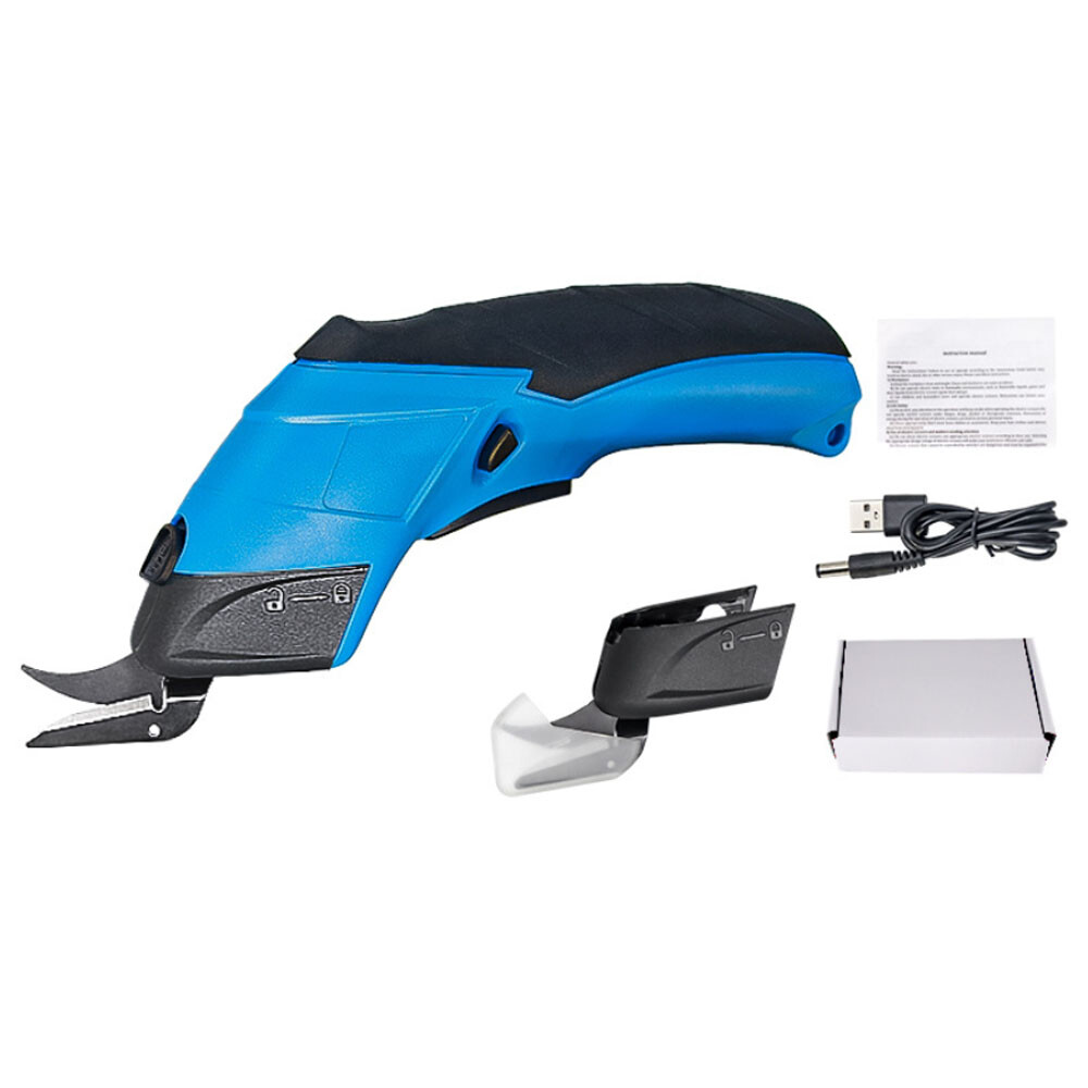 Cordless Electric Fabric Scissor Small Cutter for Carpet Cardboard & Plastic PVC