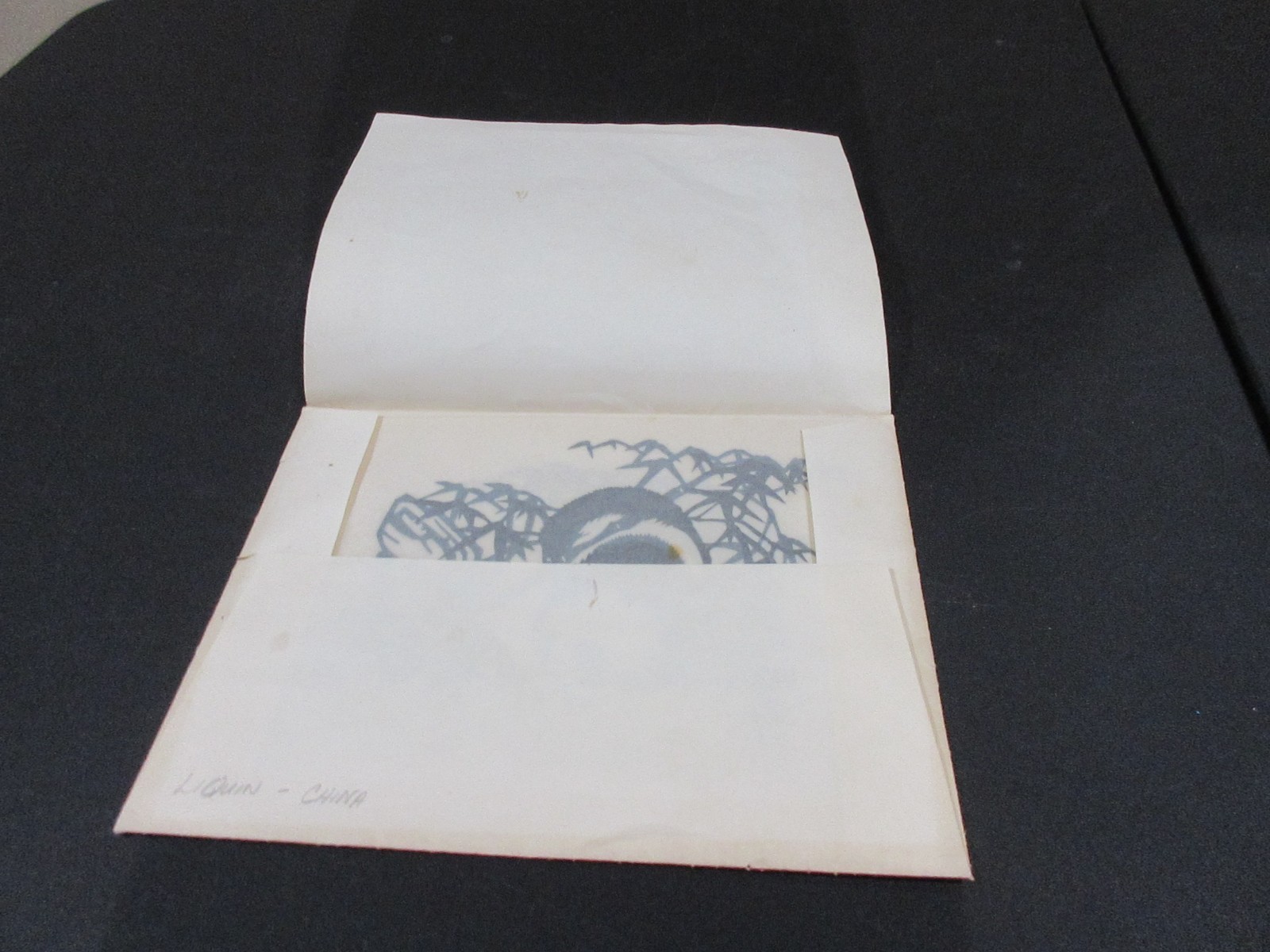 Vtg. Chinese Paper-Cuts Folk Art Panda & Bamboo (6)