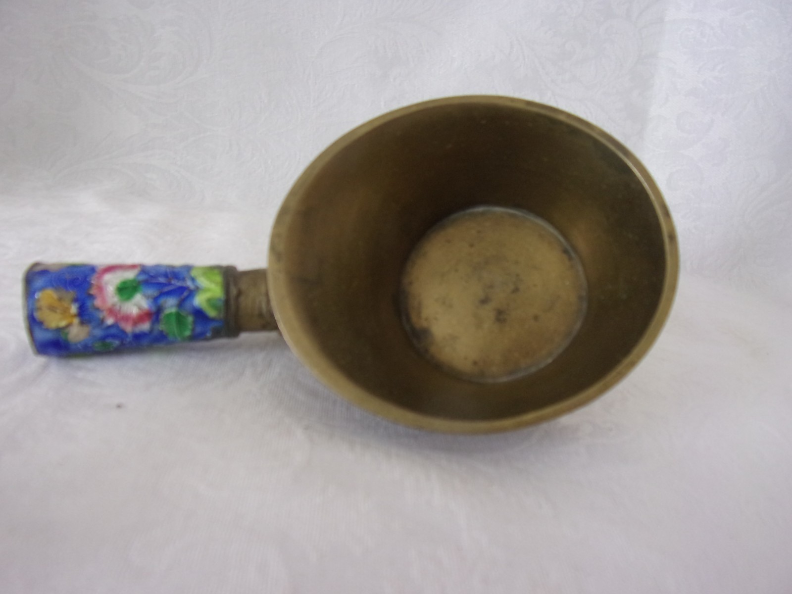 Vintage Cloisonne Enamel Brass Silk Iron