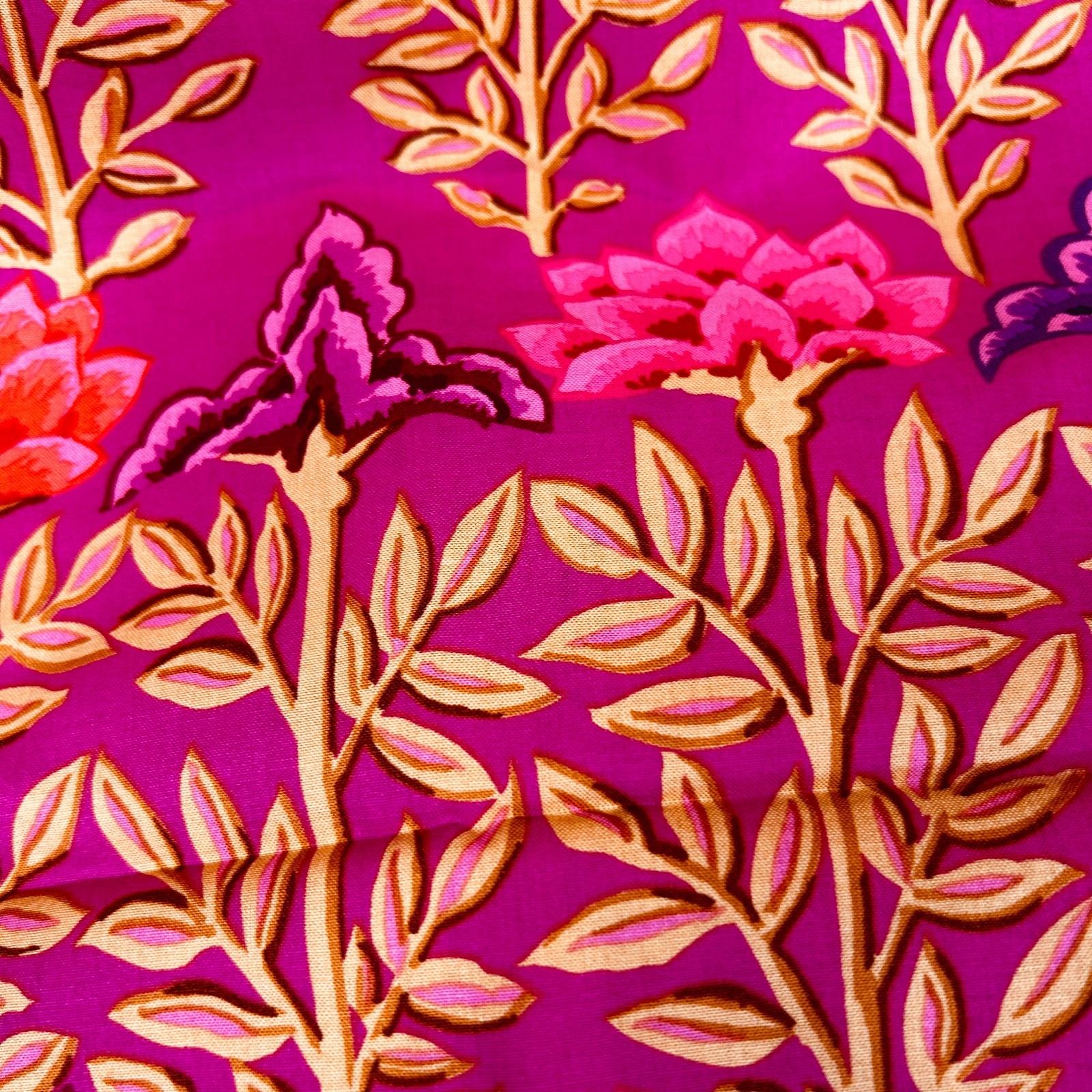 “Mughul” By Kaffe Fasset, For Roan Fabics PGP-161, Pink