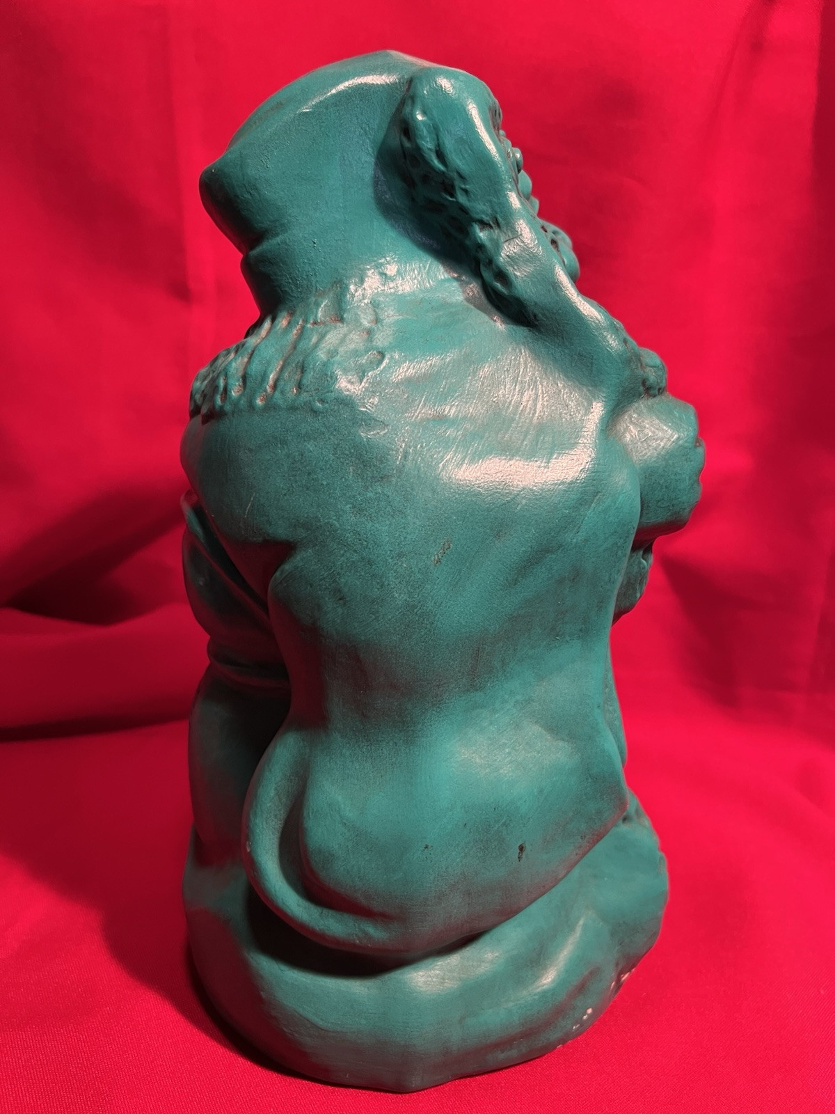 Sanxing,Chinese Priest,Wise Man,Buddah,Asian,Ceramic,Statue,Handmade,1970s,VTG