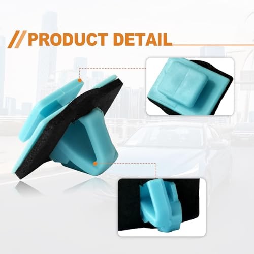 30PCS Blue Rocker Molding Retainer Clip Compatible with Hyundai Kia One Size