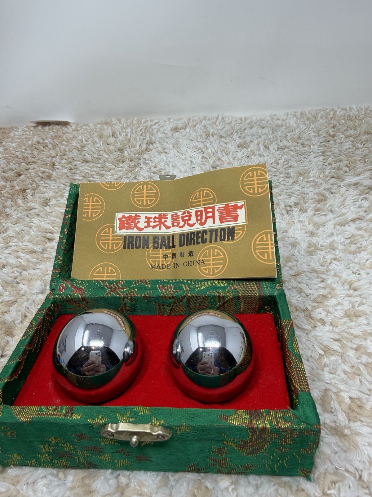 Iron Ball Direction – Chinese Meditation Chiming Stress Balls