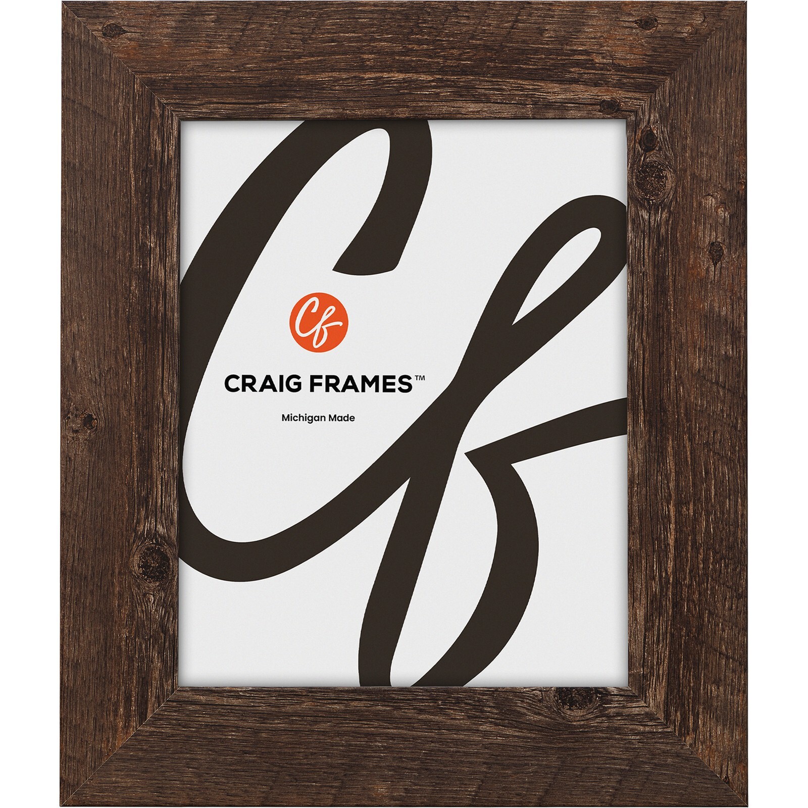 American Barn, 2″ Barnwood Brown Picture Frame, Uncommon Sizes 18×18 – 24×31