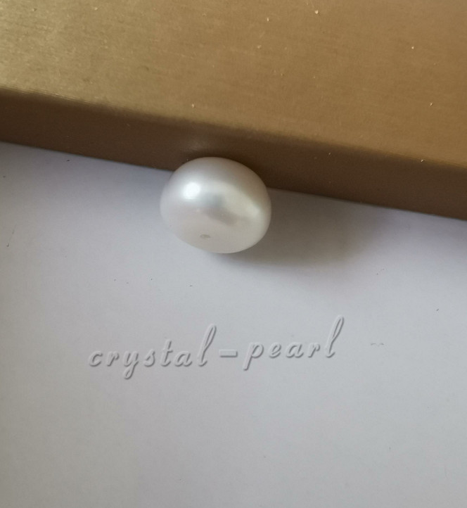 Pair of Natural 9-10mm Bread Akoya White Cultured Loose Pearl Half Drilled