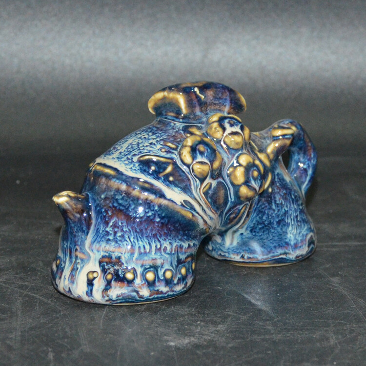 3.5″ Collect Chinese Accidental Colouring Porcelain Fancy Glaze Water Drop