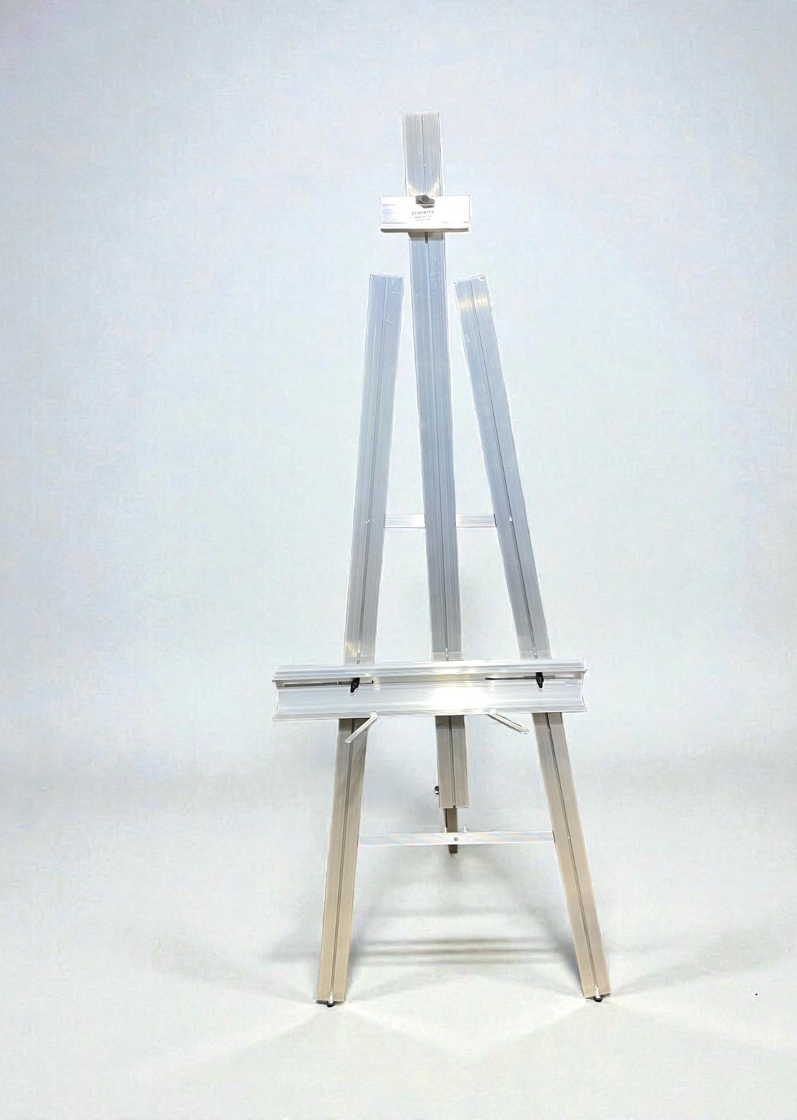 Vintage Stanrite #1450 Jumbo Superior Canvas Easel Sturdy Aluminum Made In USA