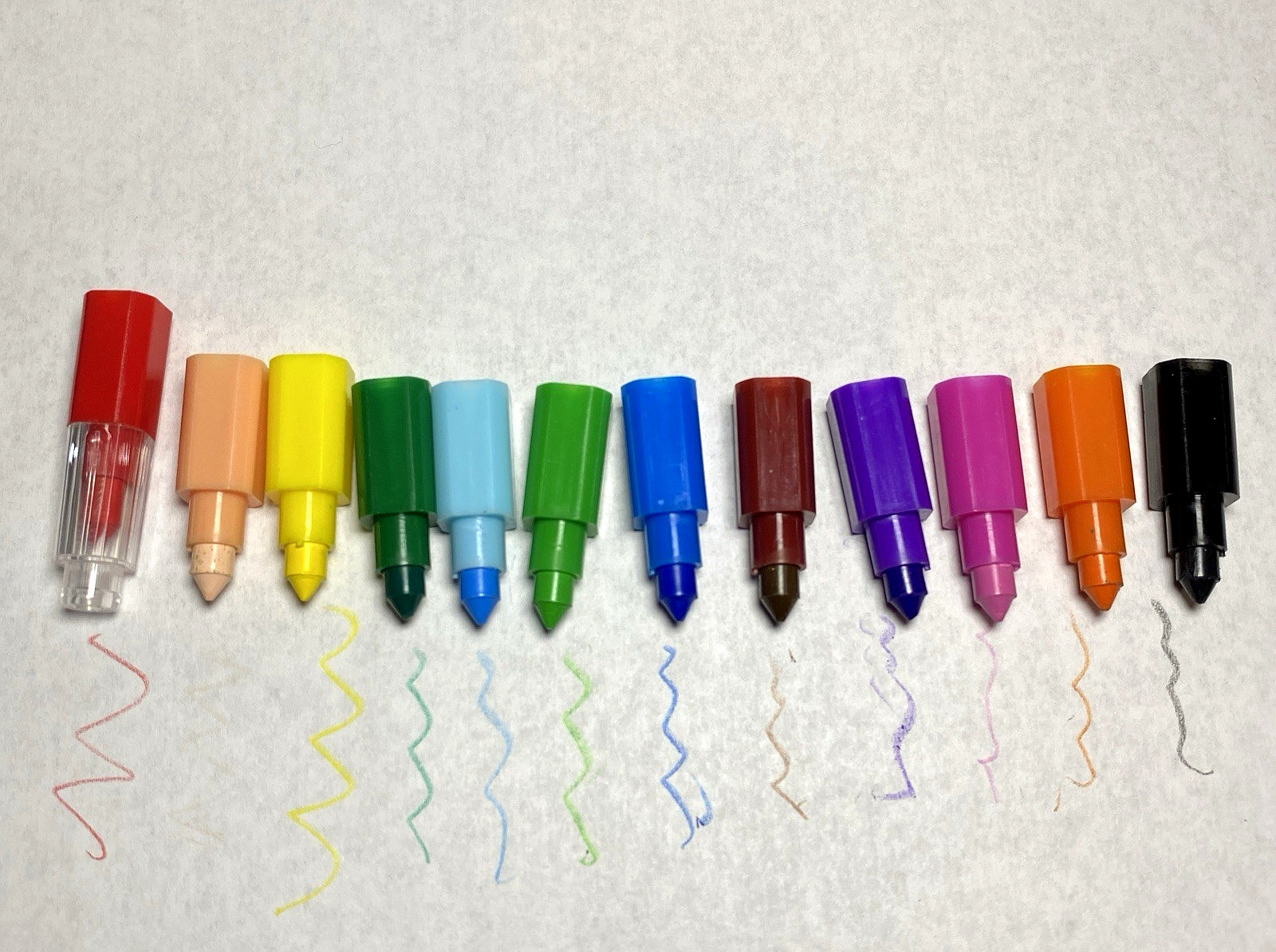 Stackable Crayon Colors Wax Colorful Creative Art Draw Travel Size Car Trips j
