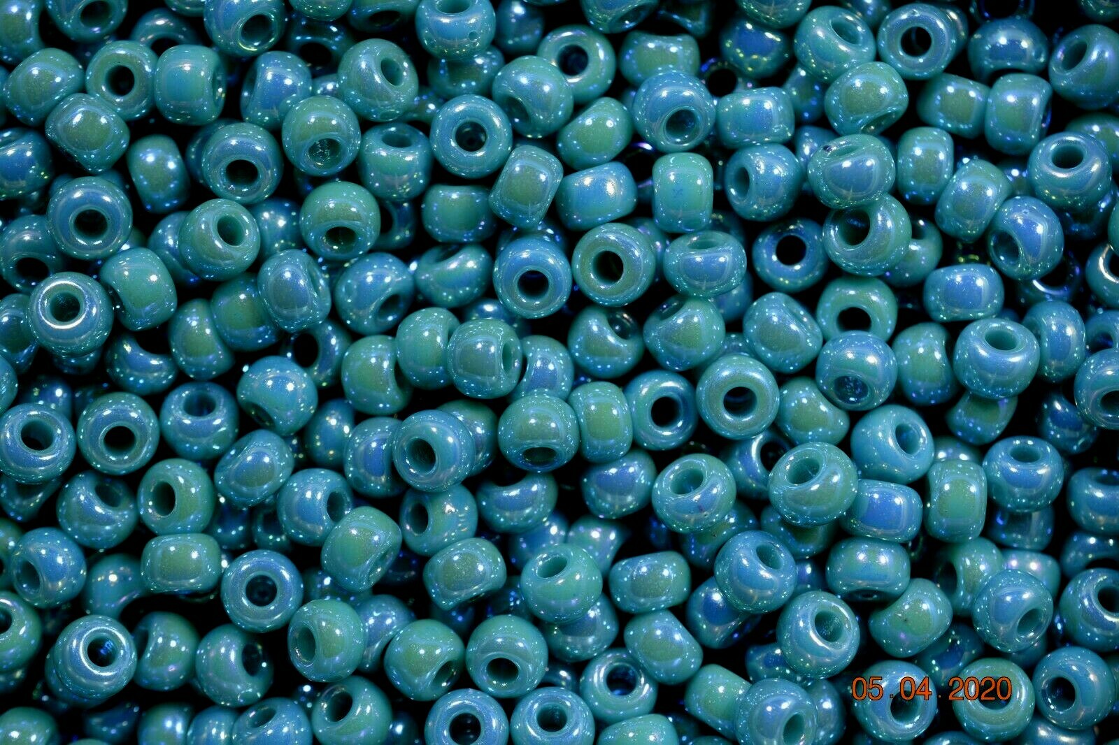 Miyuki Seed Beads 6/0 Opaque Turquoise Green AB