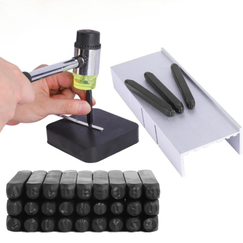 Number and Letter Punch Set 3/5/6mm Metal Stamping Kit Capitacal Letters Punch
