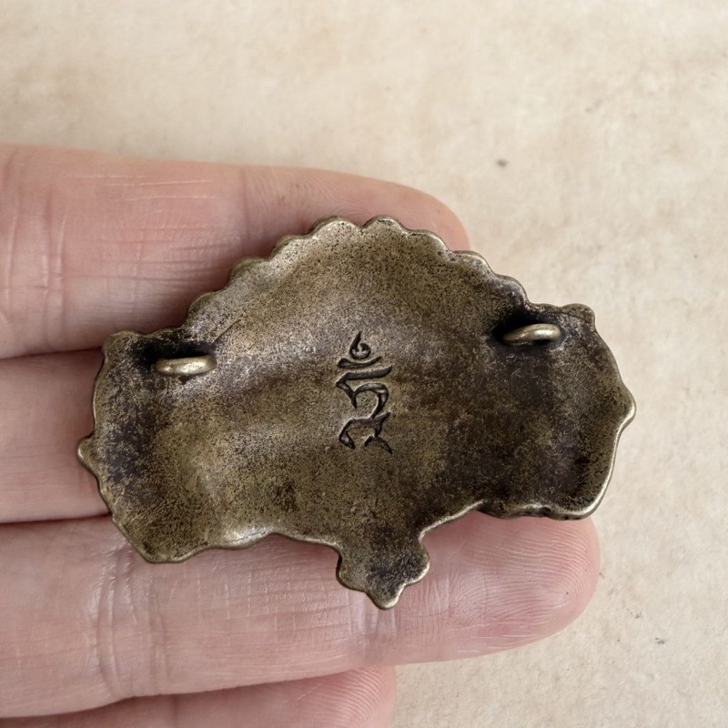 Vintage Tibetan Ziba Zha Ornament Handcrafted Antique Style Buckle