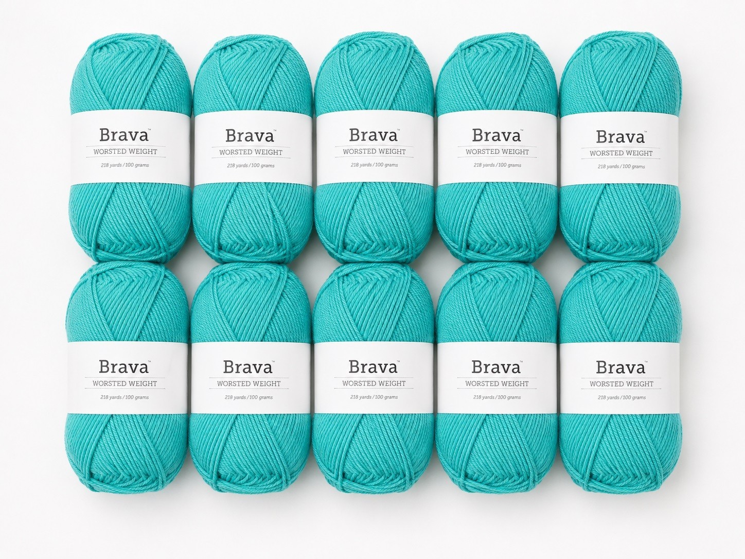 Set 10 pack Knit Picks Brava Worsted Yarn 100% Premium Acrylic Cornflower