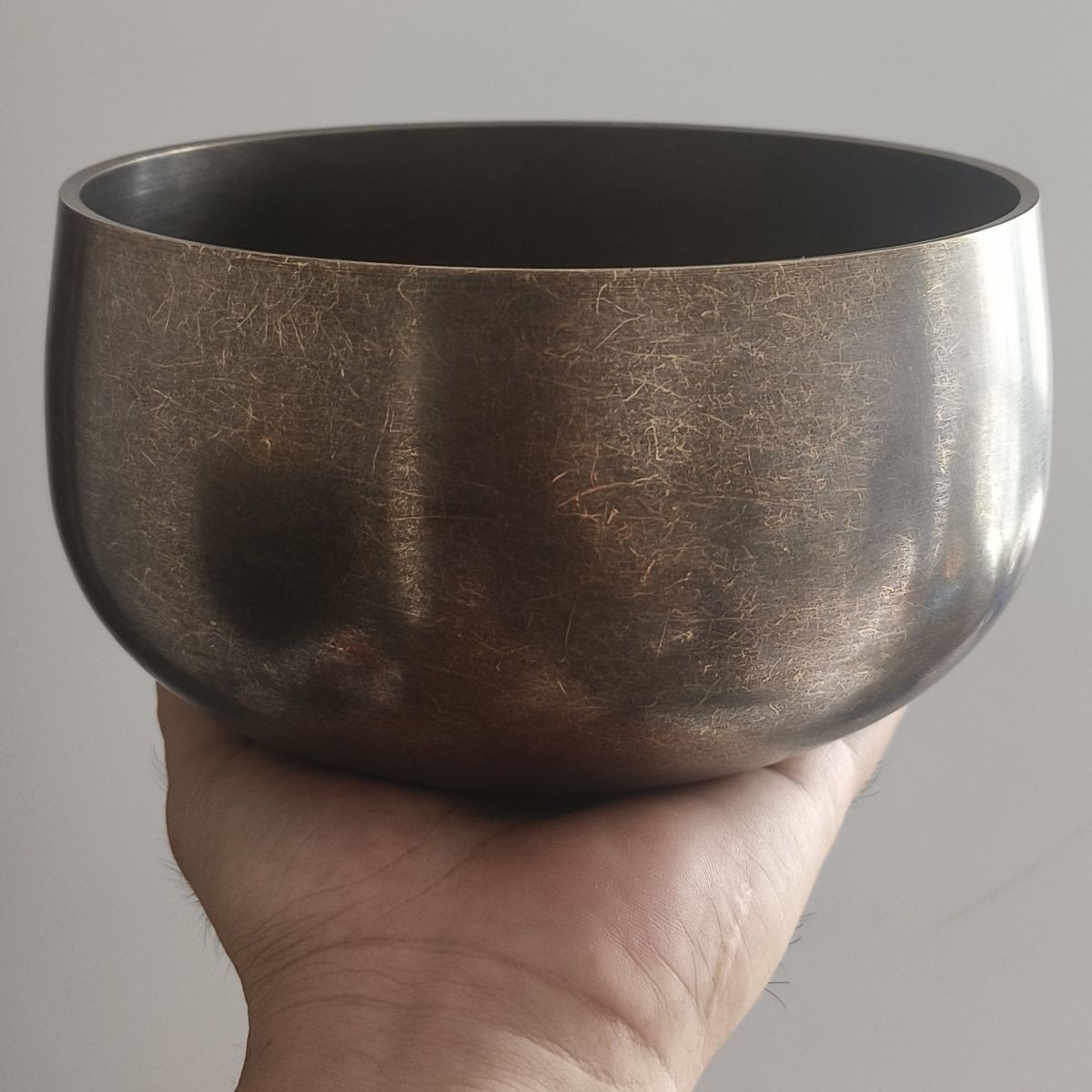 Pure Copper Singing Bowl 17.5cm Diameter Meditation Sound Bowl 1180g Home Decor