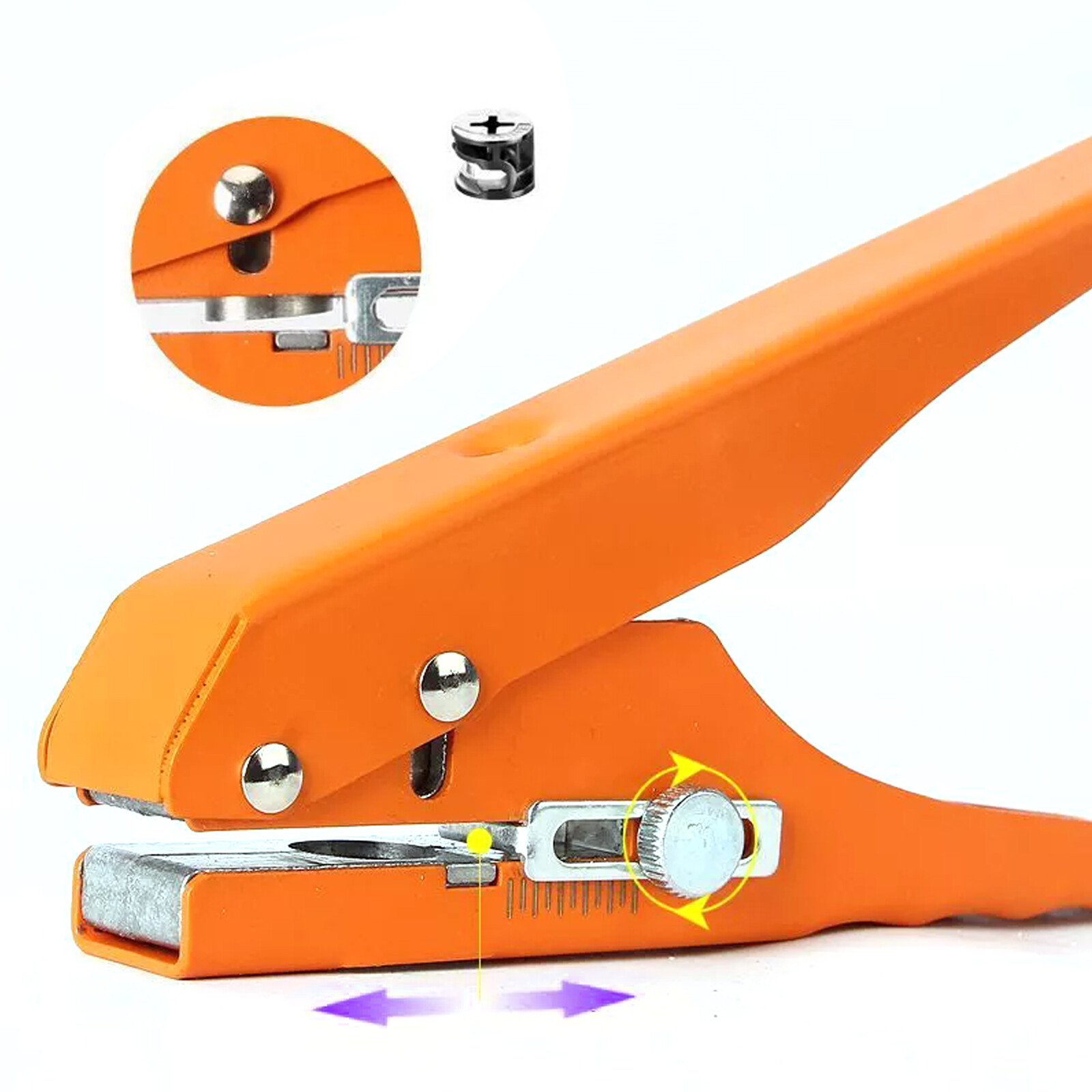 8-15mm Hand Held Circle Round Single Hole Punch Paper Punch For PVC Cards Photos