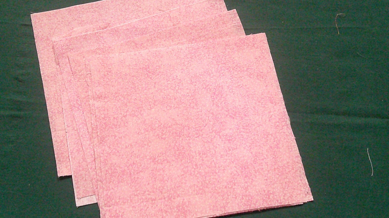 Fabric Red Rooster Ten 6-1/2″ Squares (Approximte) Marbleized Pastel Pinks $2.95