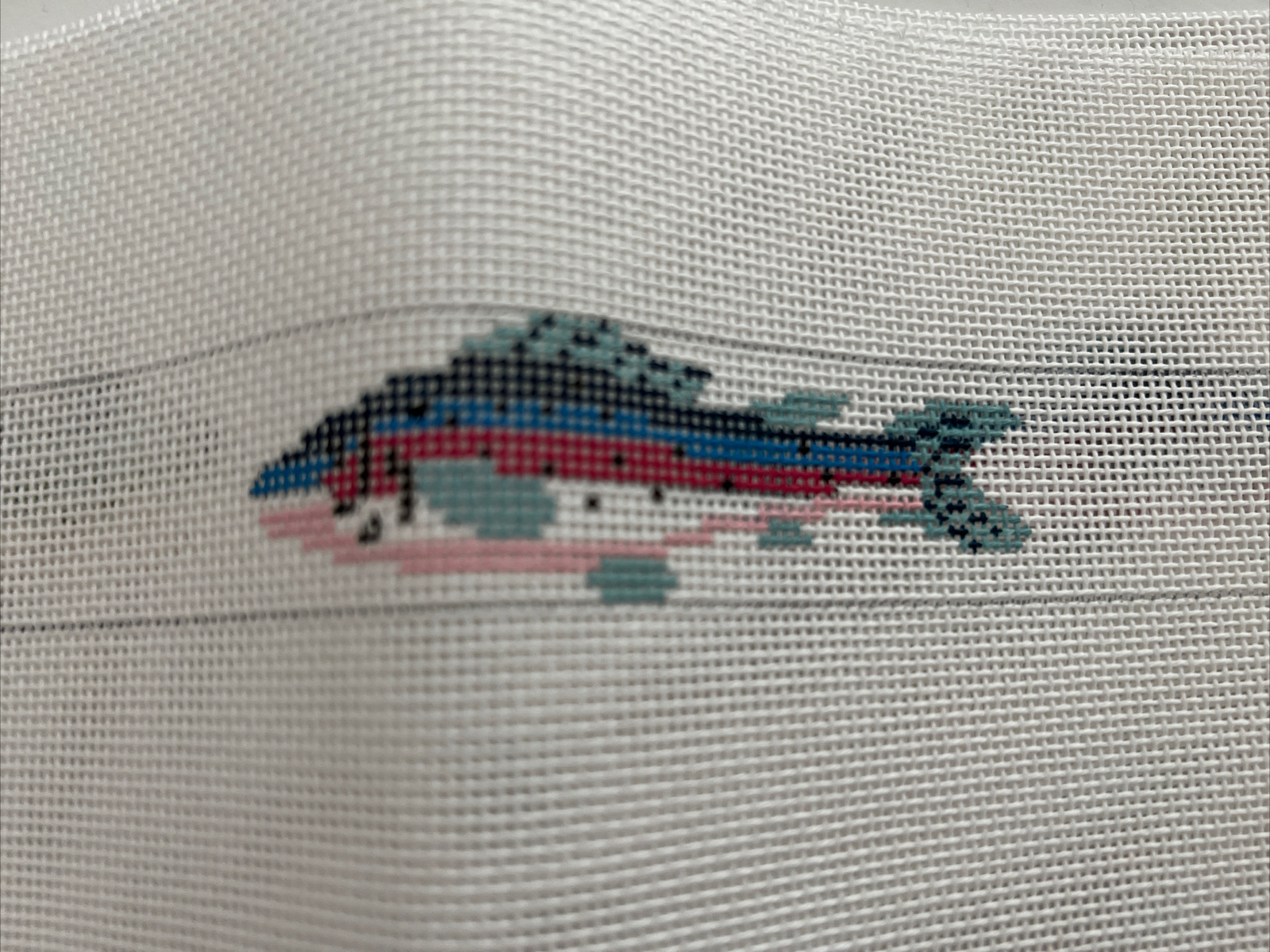 Colorful JHL Fish Belt #JB-303 18Ct Needlepoint Canvas