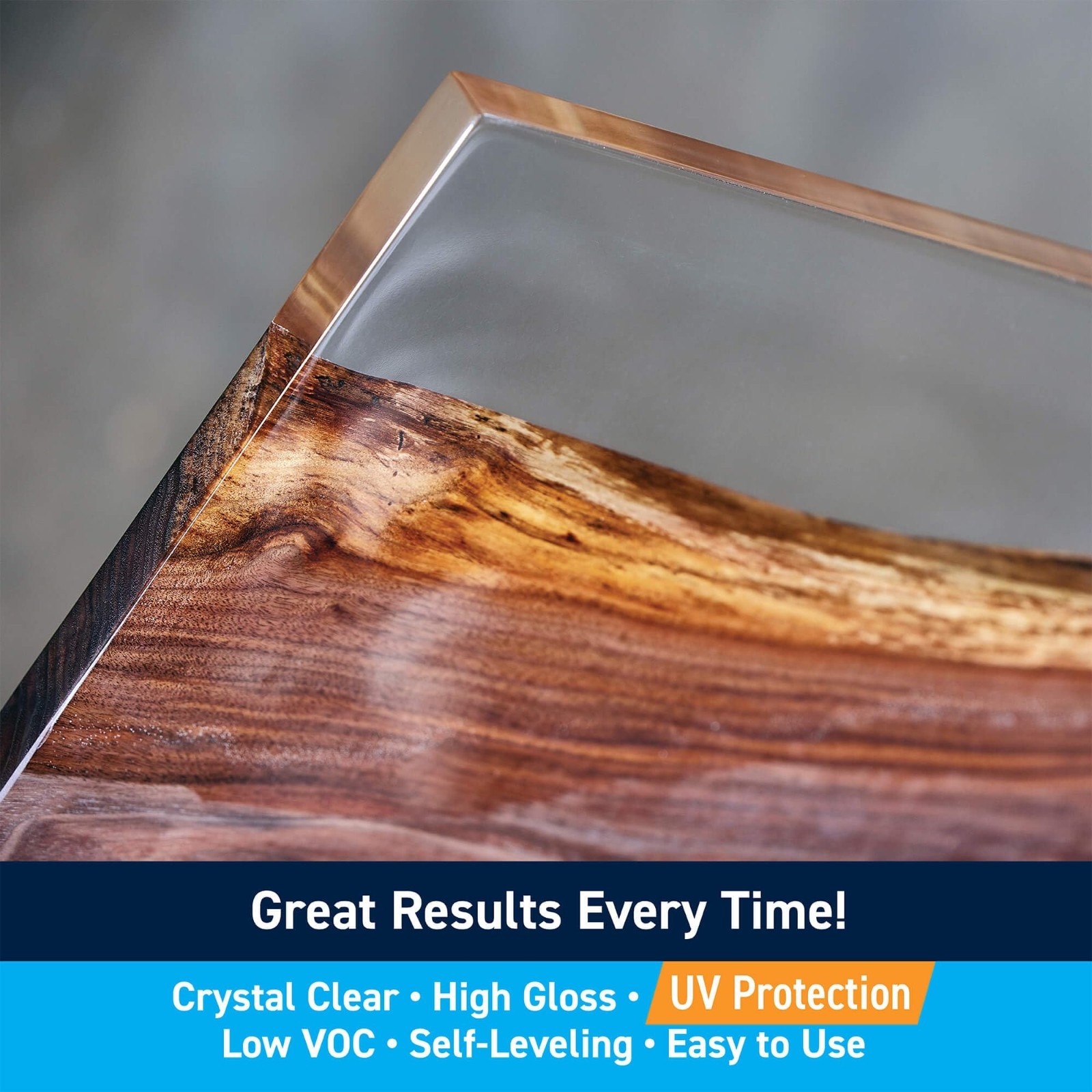 Thickset Deep Pour Epoxy Resin Kit – 2 Quart Crystal Clear, Fast Cure for Castin