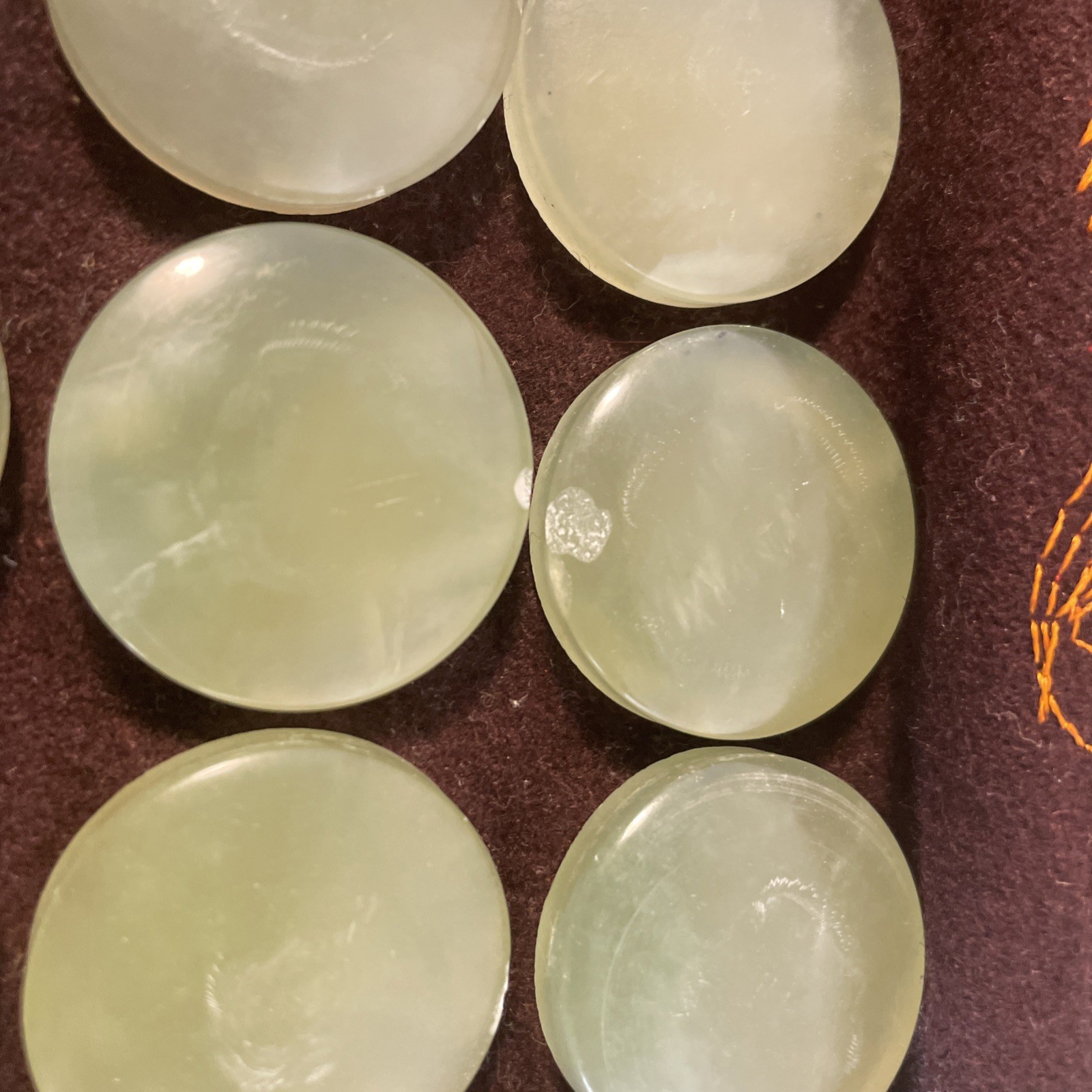 Vintage Chinese Jade Health Pillow w/ Wooden Box | Healing Neck Rest Oriental