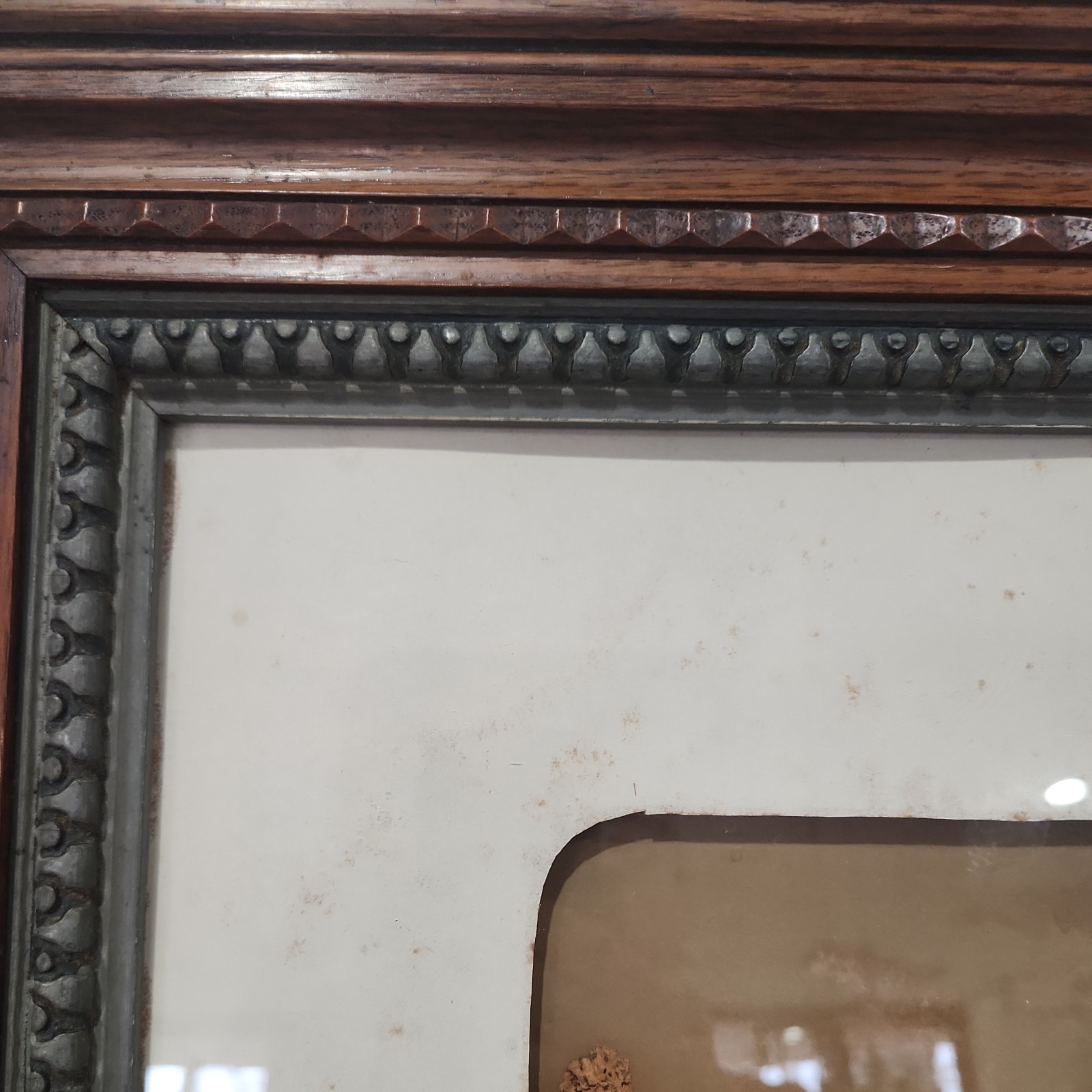 Vintage Portugal European Hand Crafted Cork Diorama Shadowbox in Ornate Frame