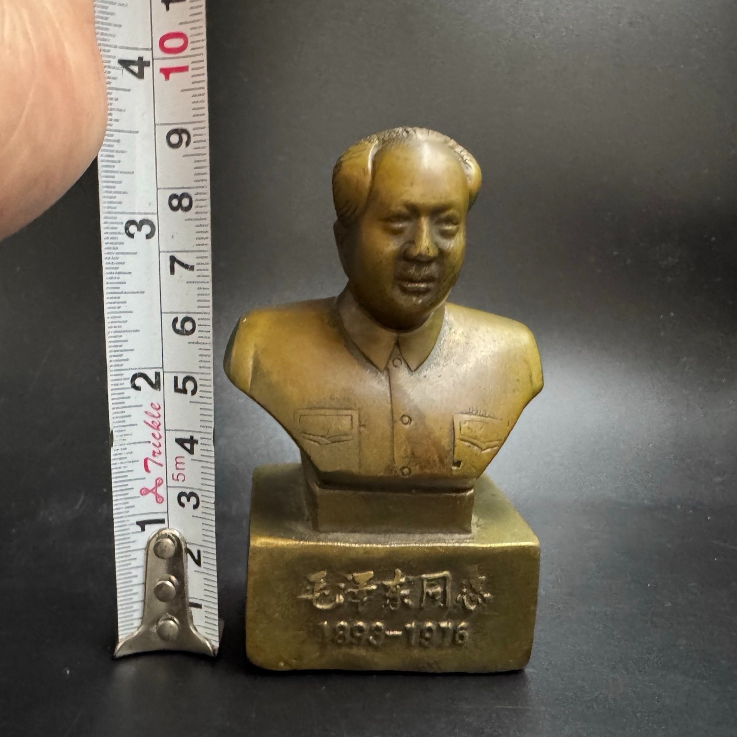 pure copper Chairman Mao Half body Bronze Statue Pure Copper Ornament