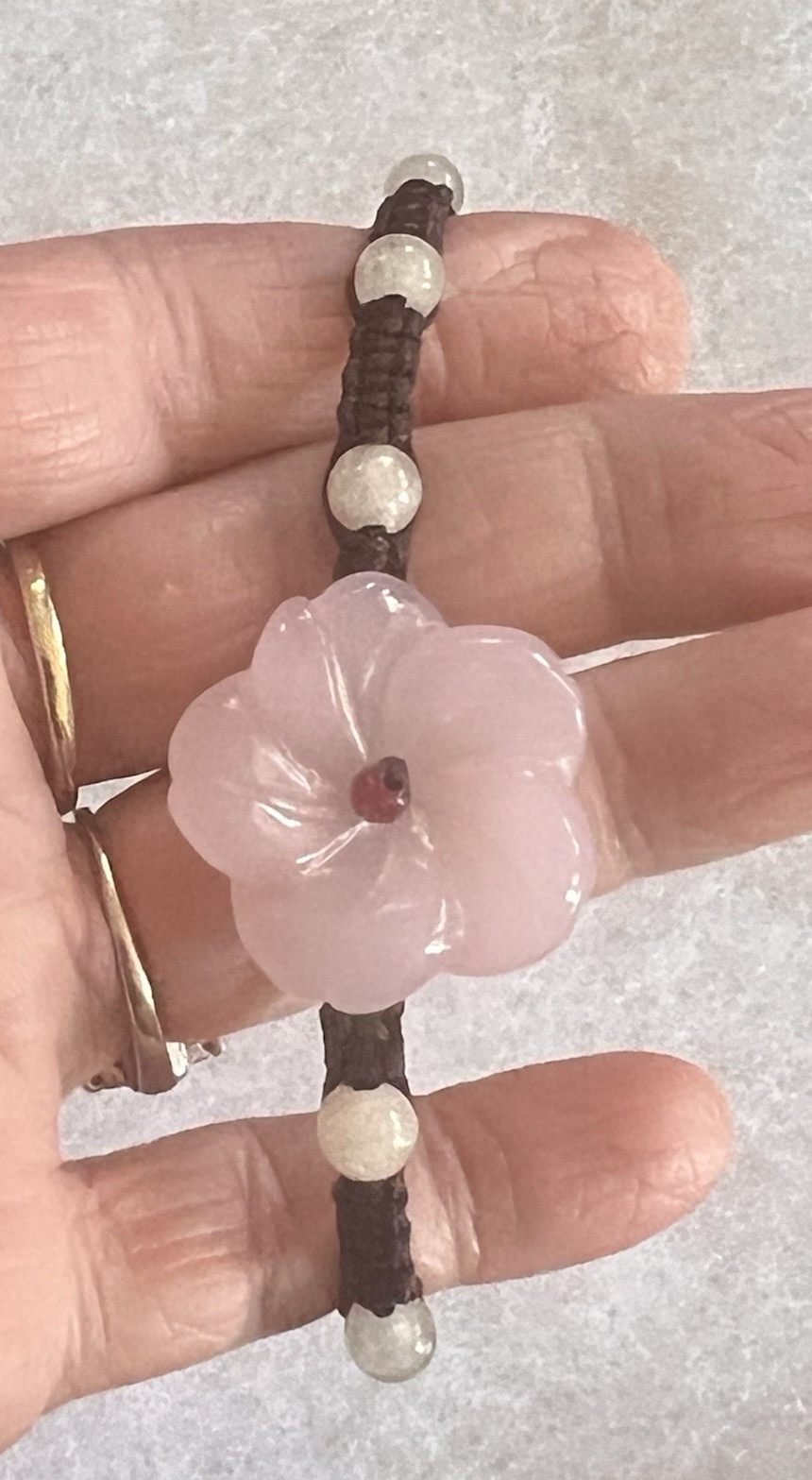 Multi Colored Jade String Bracelets & Necklace adjustable Lot Flowers