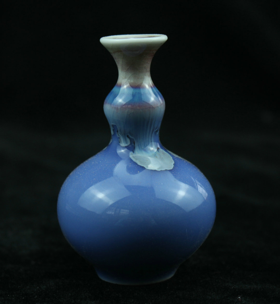 7 cm Chinese Jun Kiln Porcelain Vase Bottle Old Pottery flower vase