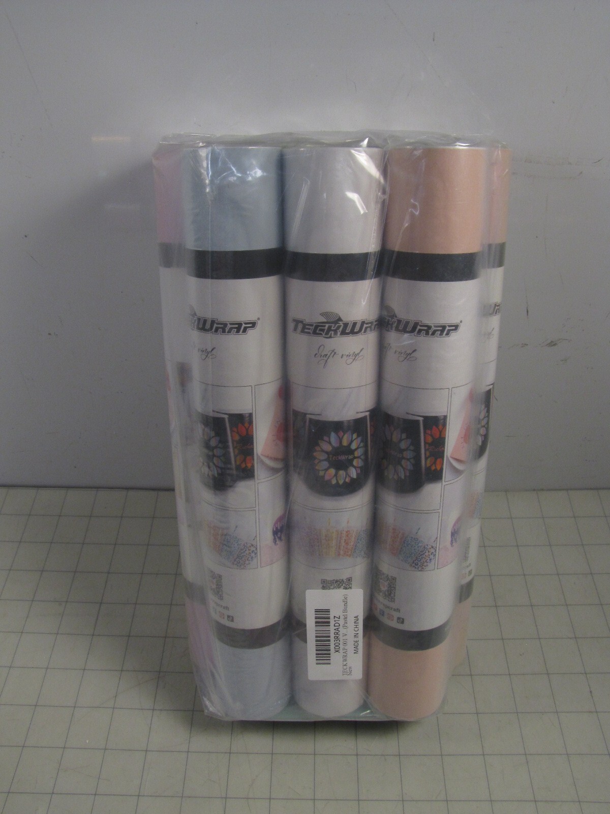 Teckwrap Craft Vinyl 12″x36″ 5- Color Rolls + Transfer Tape Pastel Bundle NEW