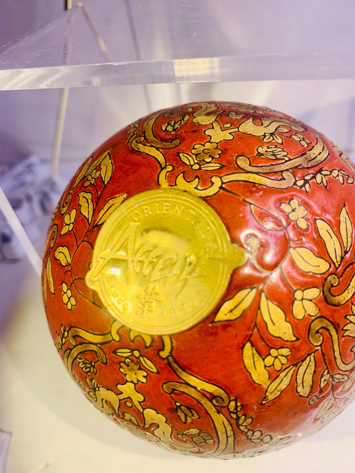 Oriental Accent Since 1880 Oriental Decorative Porcelain Ball No Stand Ball Only