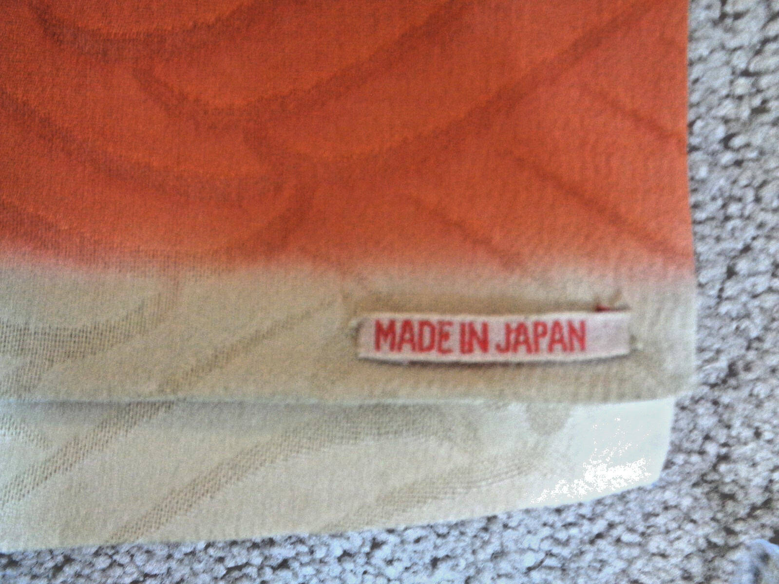 VINTAGE 1930-1940 JAPANEESE SILK WALL HANGING OR RUNNER X-LONG SIZE168 X13 IN