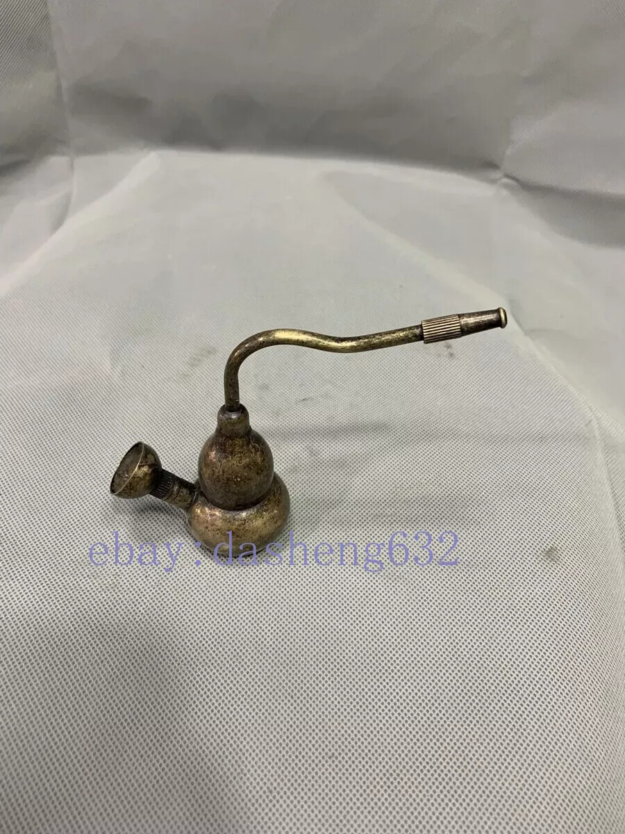 Exquisite Old Chinese Handmade gourd smoking pipe