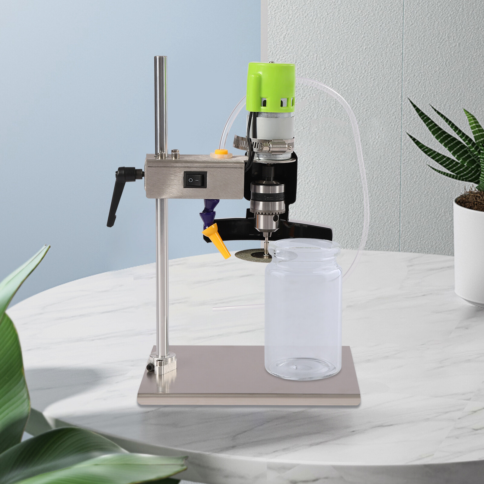 150w Electric Glass Bottle Cutter Glassware Cutting Machine & 3* Saw Blades!