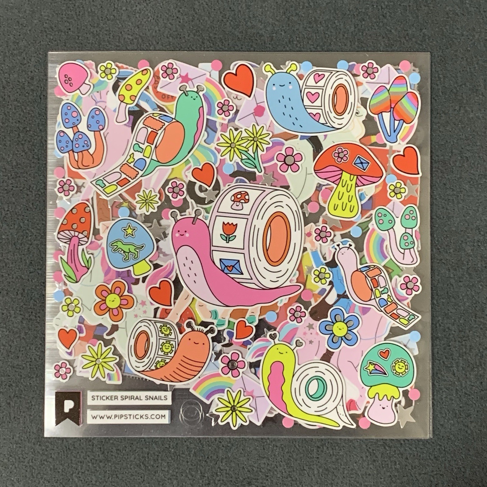 Pipsticks “Sticker & Mail Love” (January 2026) Sticker Sheets (4x4in)