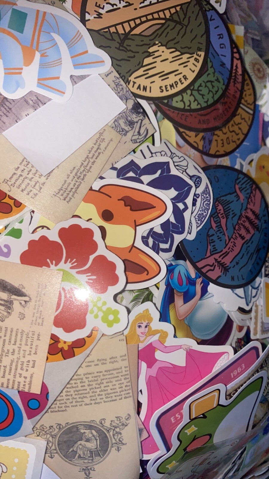 Surprise Lot of 50 Random Stickers – Includes Die Cuts/Sticker Flakes!