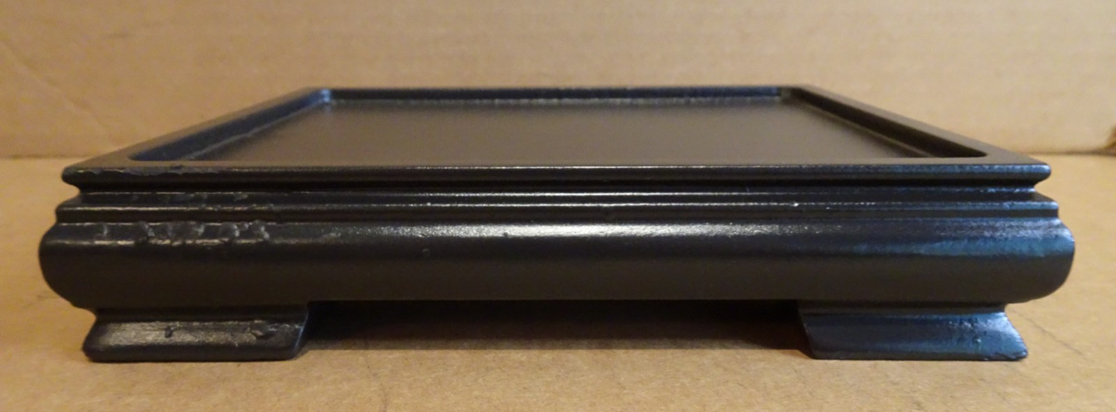 Wood Base for Figurine 7 3/8″ Long Solid Wood Rectangle