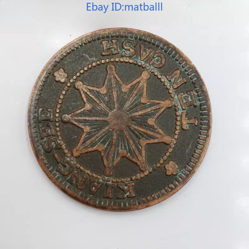 Retro Renzi Jiangxi Copper Coin 28MM Collectible Modern Craft
