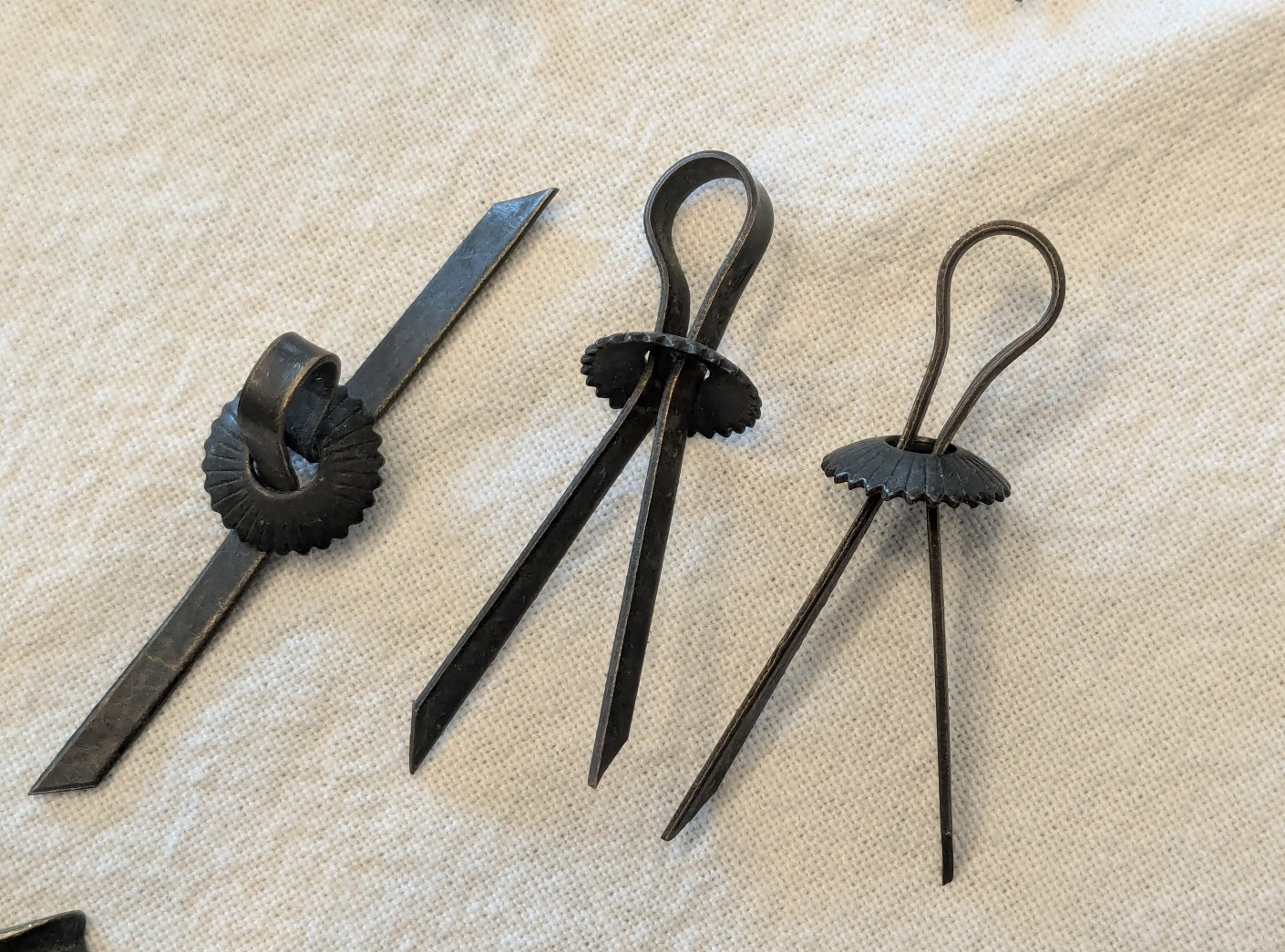 Vintage Asian Lock Lot of Chinese Korean Furniture Hardware Keys Fish Shackle