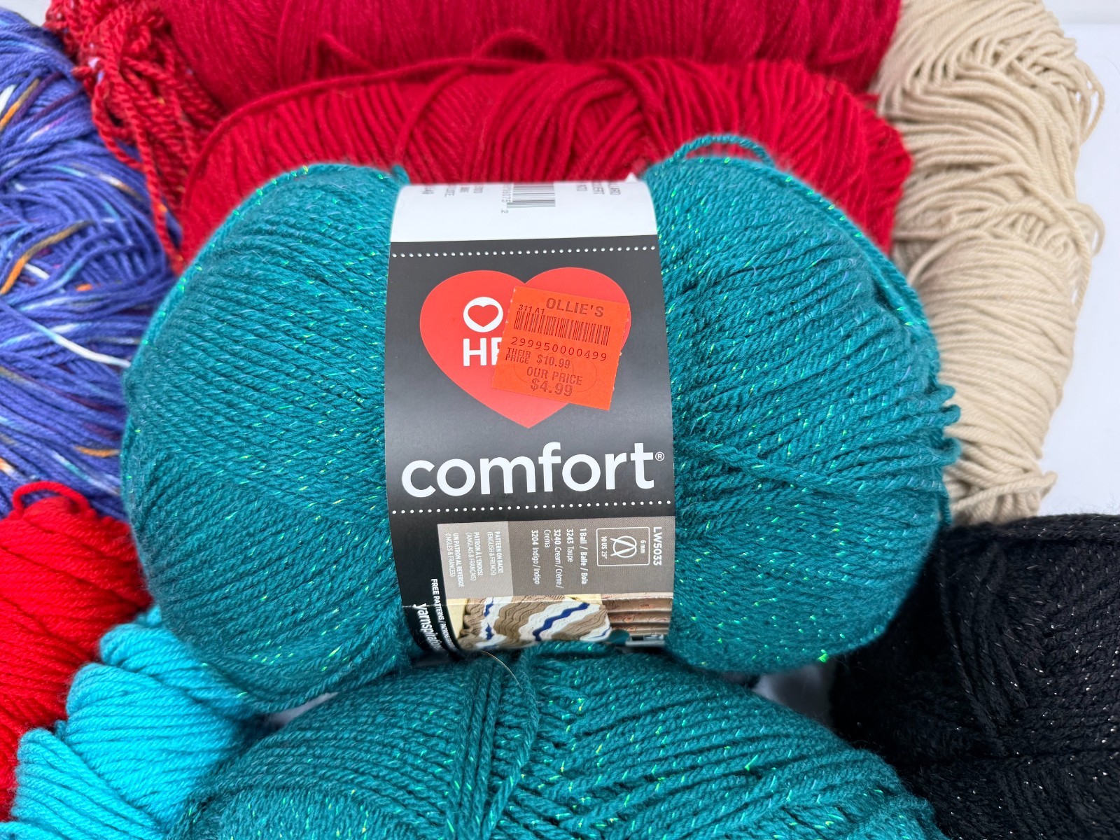 Yarn Lot New & pre owned Assorted Colors types Knit Crochet Craft over 5 lbs