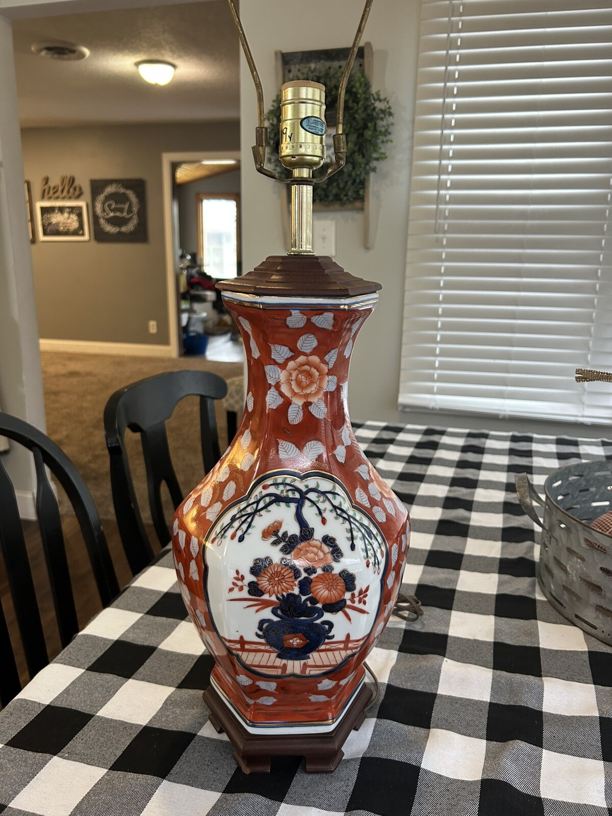 🔥Imari Table Lamp Chinese Japanese Chinese Asian🔥
