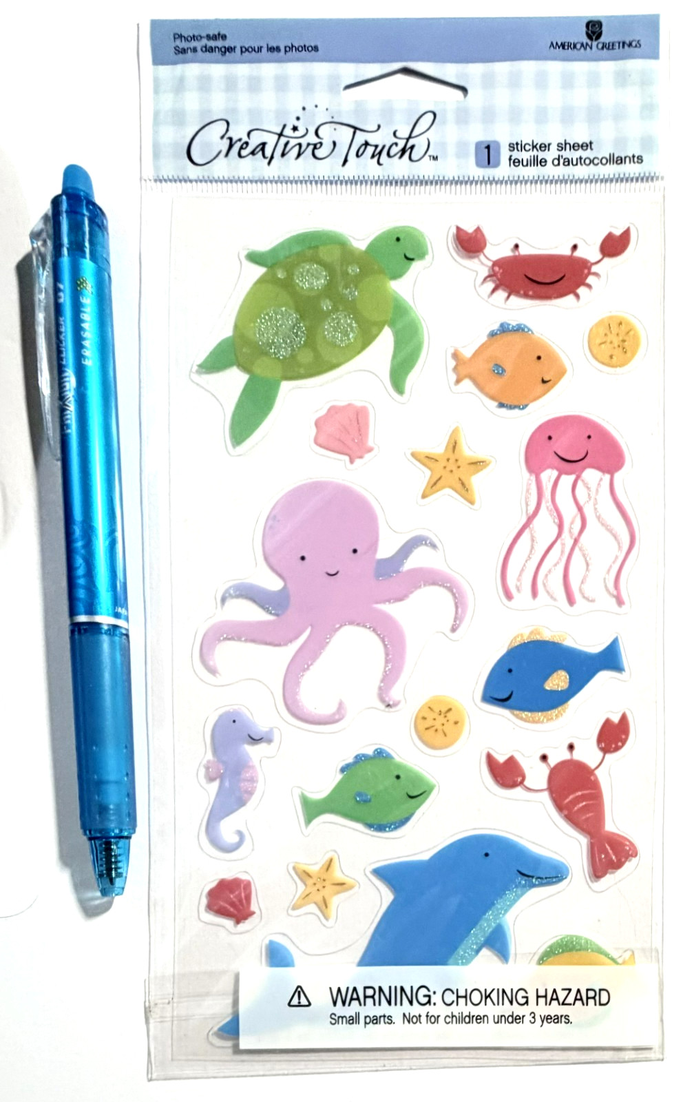 Sea Animals Stickers Scrapbooking Card Journal Planner American Greetings