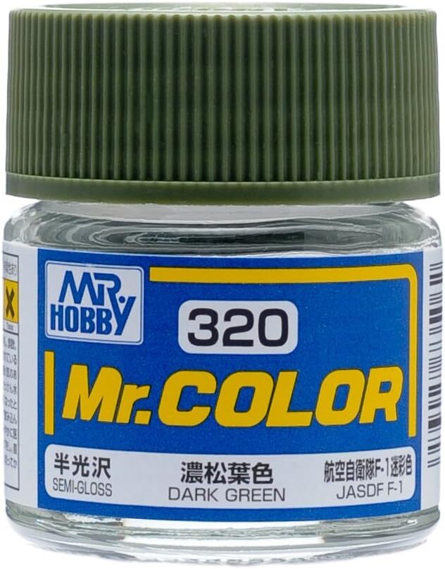 Mr. Hobby C320 Mr. Color Dark Green Lacquer Paint 10ml – US