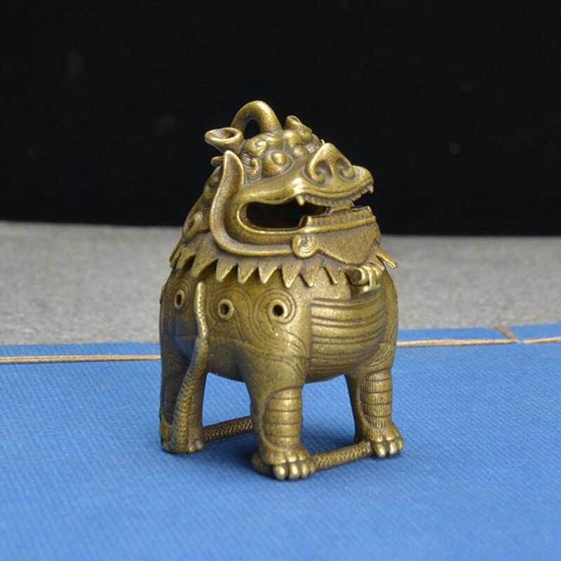 Mini Copper Incense Burner Creative Classical Decoration Antique Study Decorat