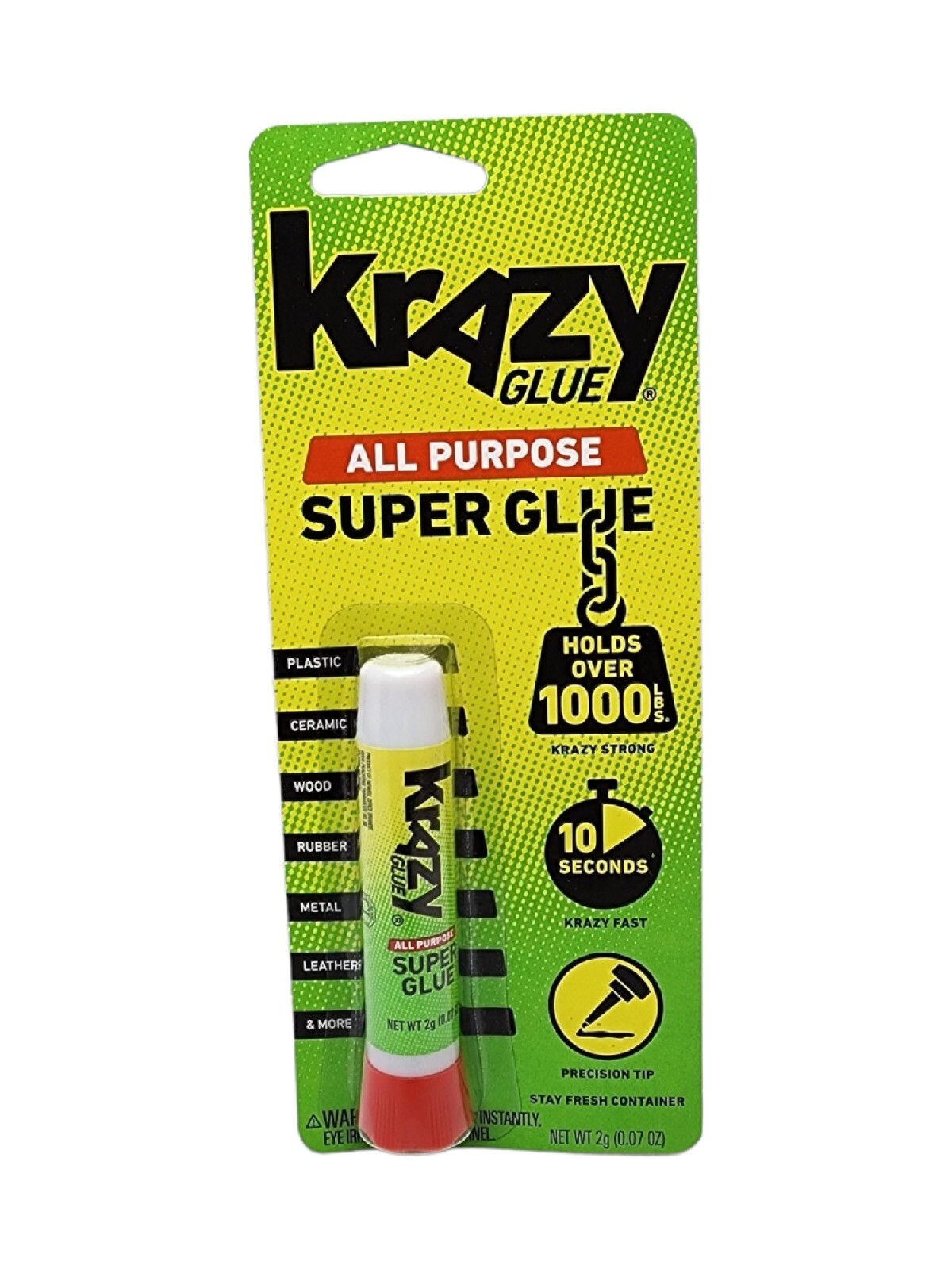12 Pack Krazy Glue Instant strong Super Glue All Purpose 0.07oz, Free Shipping.