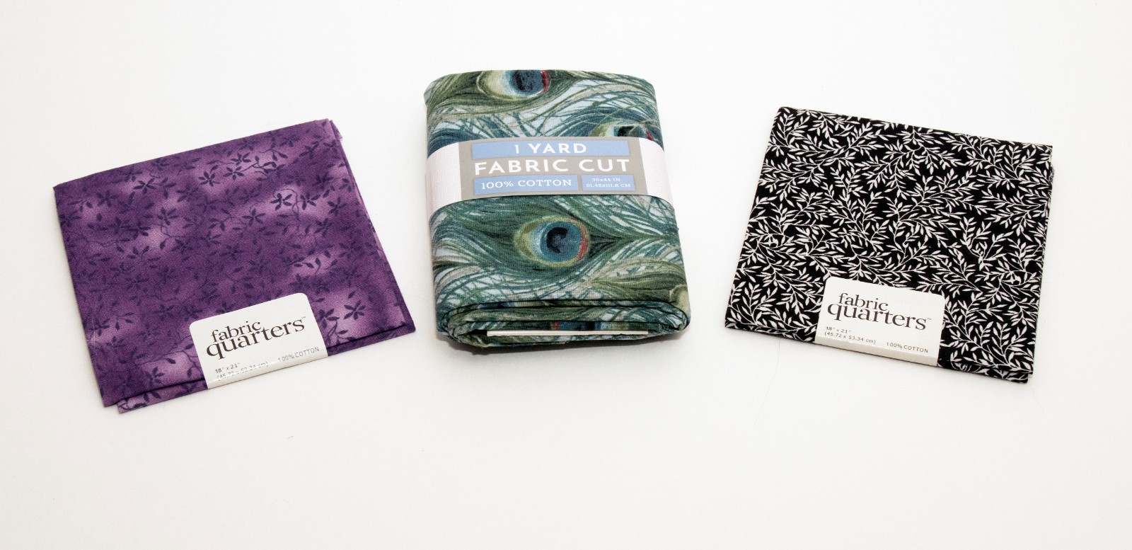 Lot 3 Fat Quarters 100% Cotton Assorted Fabric Bundle Quilting Sewing Craft NEW