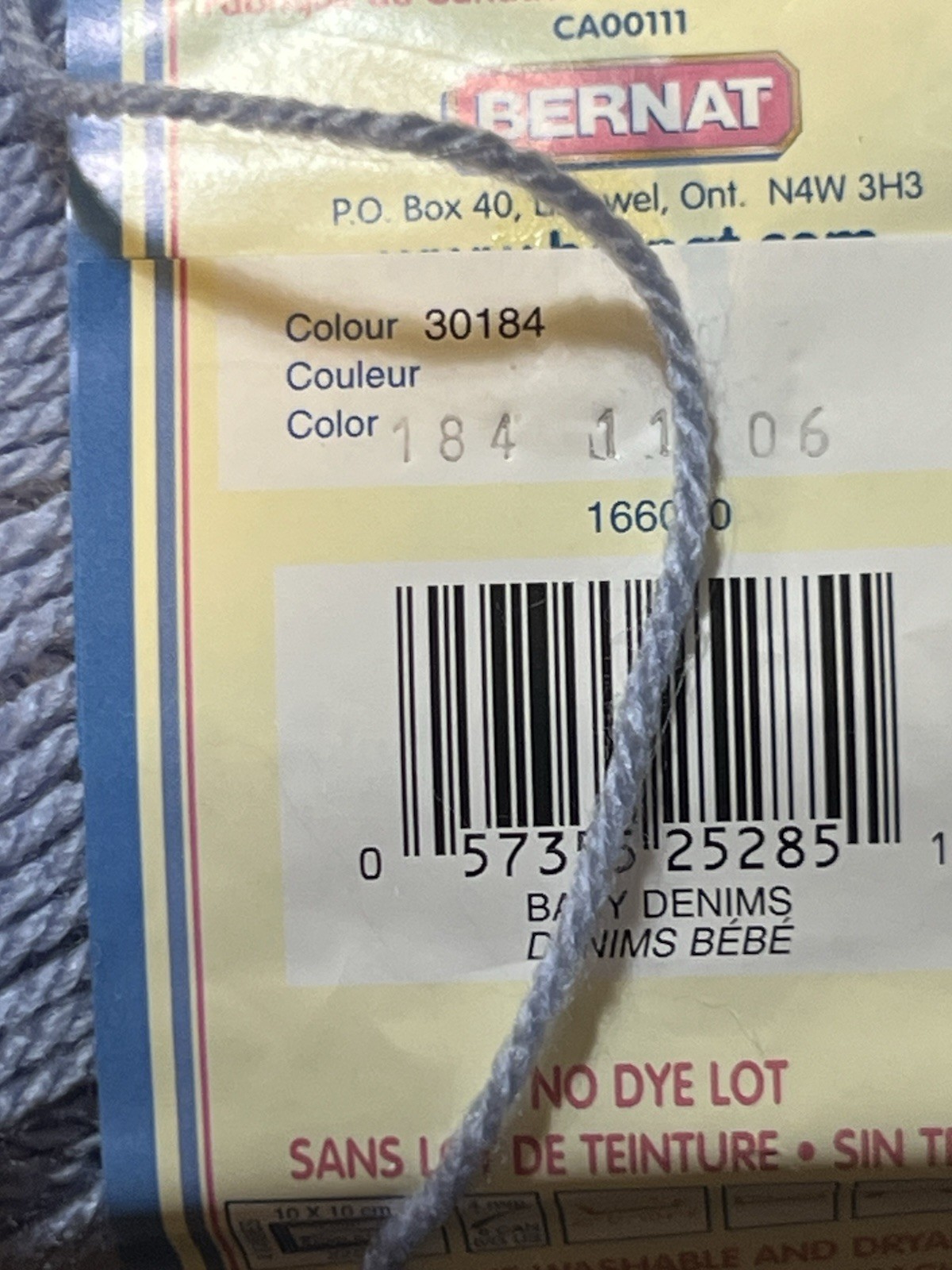 Bernat SOFTEE BABY Yarn BABY DENIMS Acrylic 5oz 362yds ea. Set of 3