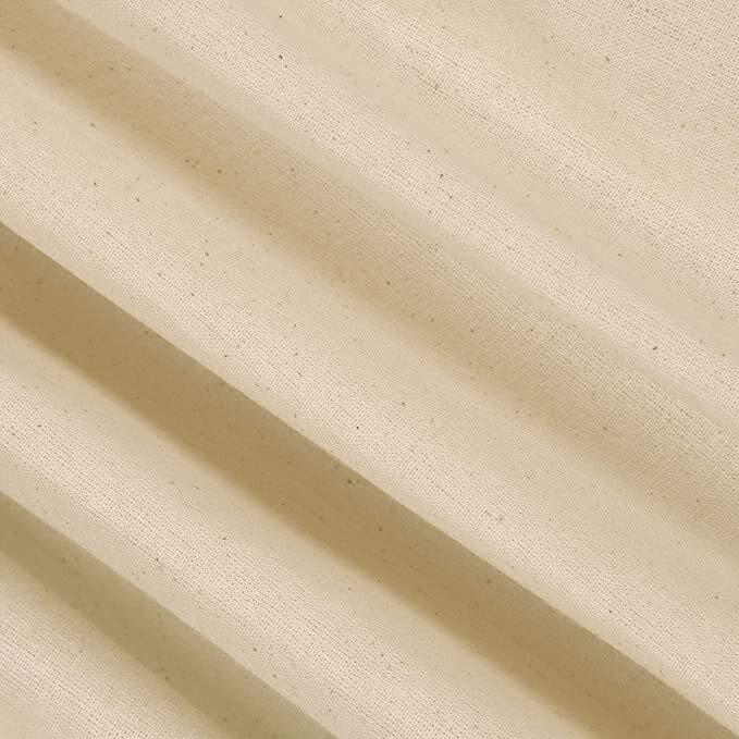 FabricLA 100% Cotton Muslin Fabric – 62″ Inches (157 CM) Wide