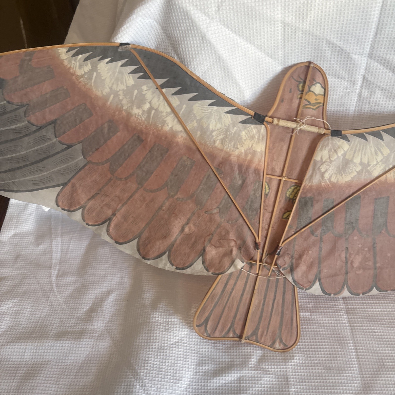 Vintage Chinese Paper Kite China Bird Hand Painted Beautiful 🔥